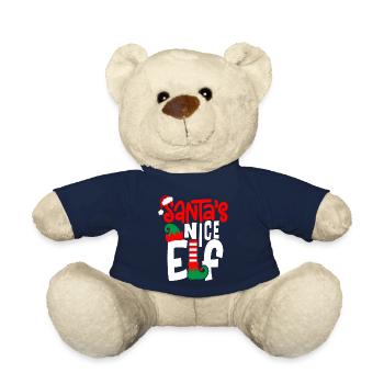 Lutin de Nice du Père Noël - Nounours - bleu marine - Devant