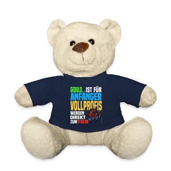 Geduld ist für Anfänger Vollprofis werden zum Tier - Teddy - French Navy - Vorne