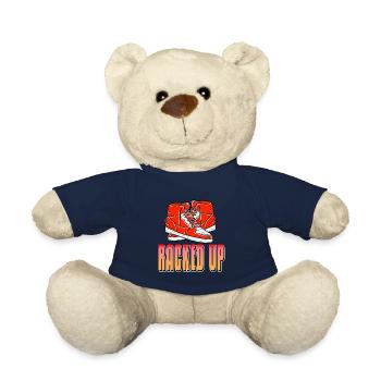 Racked Up Retro Awesome Sneaker Head Designs - Teddy Bear - french navy - Front