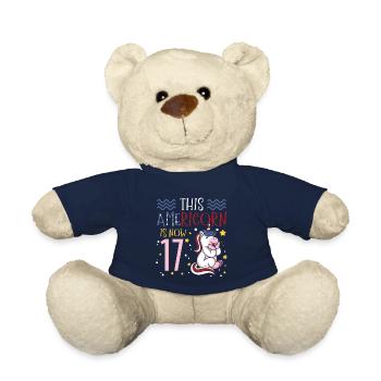 This Americorn is now 17 Unicorn Pony 4. - Teddy Bear - french navy - Front