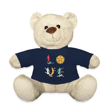 Soccer LOVE Soccer Player - Soccer Lover - Teddy - French Navy - Vorne