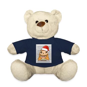dear santa faultier verschlafen weihnachten - Teddy - French Navy - Vorne