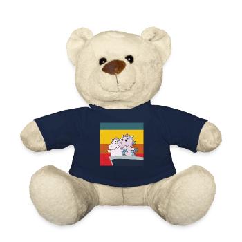 niedliche Einhörner in Titanic Pose süße Pferdchen - Teddy - French Navy - Vorne