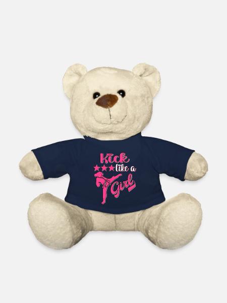 Karaté Taekwondo Filles Femmes Karaté Kick - Nounours - bleu marine