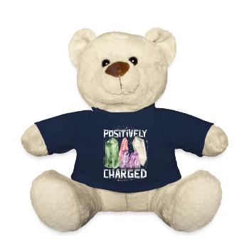 Crystal, positive-charged, healing esotericism - Teddy Bear - french navy - Front