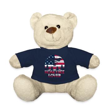 Honeybee Lover Beekeeping Bees - Honeybee Beekeepe - Teddy Bear - french navy - Front