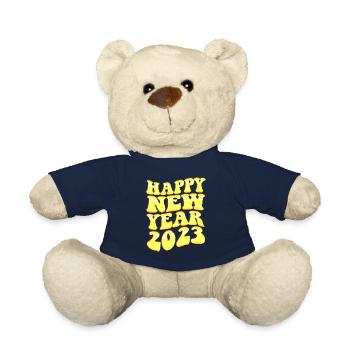 2023 Year of the Rabbit - 2023 Countdown Party Fir - Teddy Bear - french navy - Front