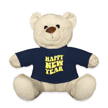 Compte à rebours du Nouvel An 2023 - Bonne année - Nounours - bleu marine - Devant