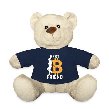 Bitcoin Best Friend Bitcoins - Bitcoin Lover Bitco - Teddy - French Navy - Vorne
