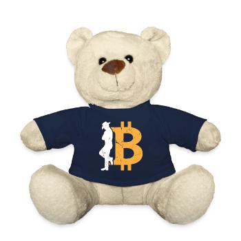 Bitcoin Lover Bitcoin Investor - Crypto-monnaie Bi - Nounours - bleu marine - Devant