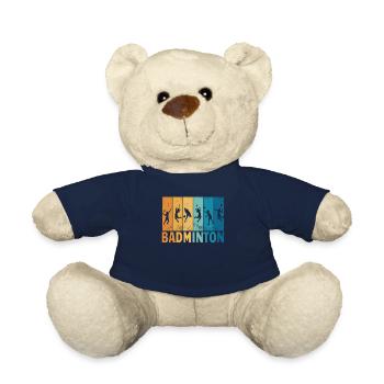 Badminton Geschenkidee Sport Design - Teddy - French Navy - Vorne