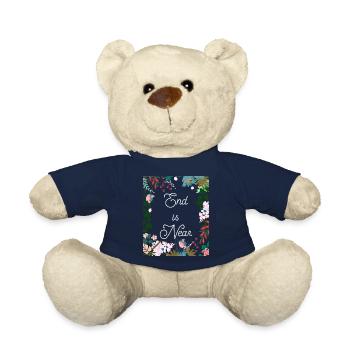 Ende ist in der Nähe von lustigen bunten Blumen - Teddy - French Navy - Vorne