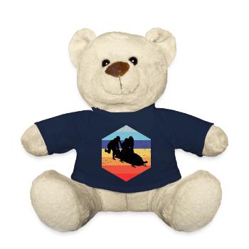 Herren Zweierbob Bobbahn Bob fahren Bobsport - Teddy - French Navy - Vorne