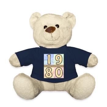 BIRTHDAY YEAR 1980 - Teddy Bear - french navy - Front