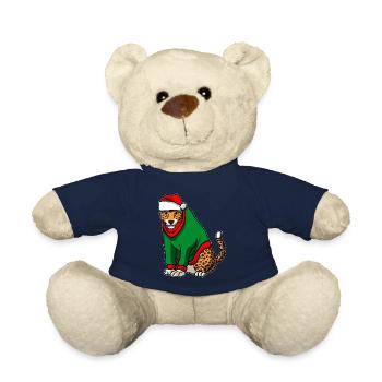 Leopard in Weihnachts Kostüm - Teddy - French Navy - Vorne