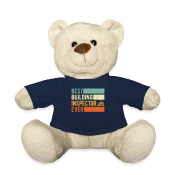 Building Inspector Gift - Teddy Bear - french navy - Front