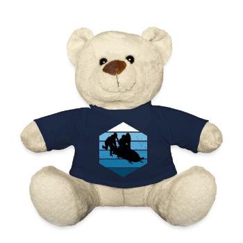 Bobsleigh Women Bobsleigh Track Bobsleigh Ride - Teddy Bear - french navy - Front