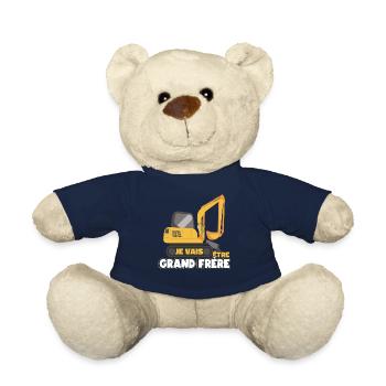 Annonce De La Grossesse Grand Frère - Nounours - bleu marine - Devant