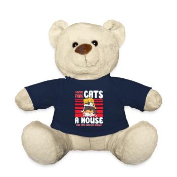 Cat RESCUE ANIMAL RIGHTS RESCUE Cat ADOPTION - Teddy Bear - french navy - Front
