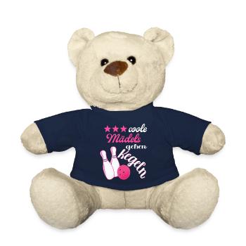 Kegel Bowling Kegelbahn Kegler Kegelverein - Teddy - French Navy - Vorne