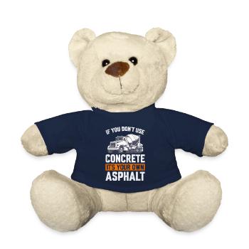 Drôle de finisseur de béton pour homme Cement Mason - Nounours - bleu marine - Devant