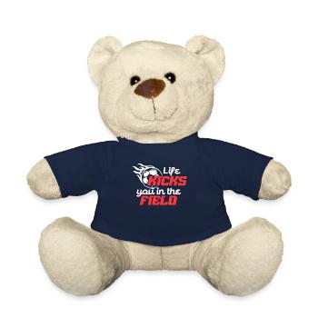 LIFE KICKS YOU IN THE FIELD - Teddy Bear - french navy - Front
