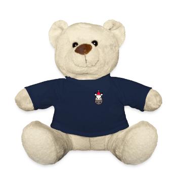 Zebra pixelated Christmas - Funny zebra - Teddy Bear - french navy - Front