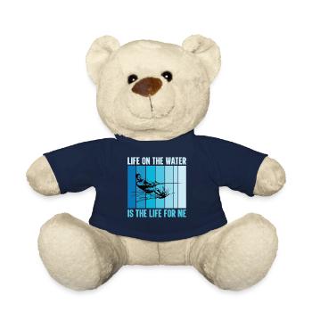 Life on the water is perfect for me - Teddy Bear - french navy - Front