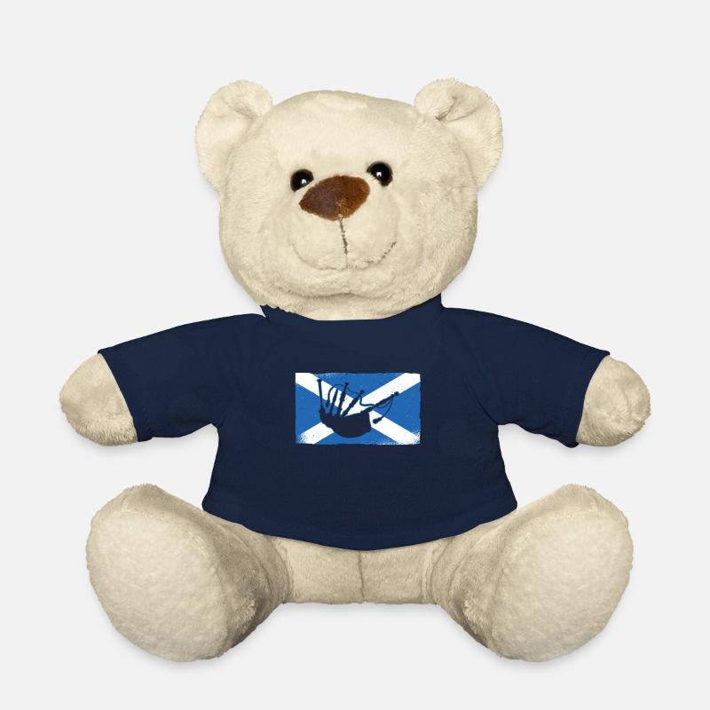 Scottish Bagpipes - Scottish Bagpipes - Teddy Bear - french navy