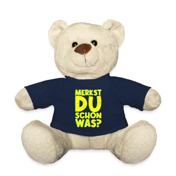 Merkst Du Schon Was - Festival Musik Party Techno - Teddy - French Navy - Vorne