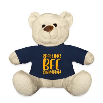 Spelling Bee Champ - Teddy Bear - french navy - Front