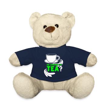Tea Drinker Tea Cup Tea Bags Teacup - Teddy Bear - french navy - Front