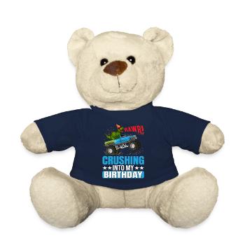 Rawr! Écraser dans mon | d’anniversaire Chemise d’anniversaire | - Nounours - bleu marine - Devant