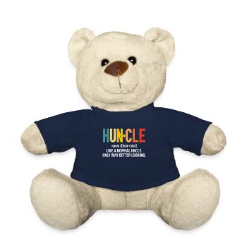 Huncle Funny Beste Onkel Geschenke von Nichte Neffe - Teddy - French Navy - Vorne
