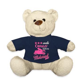 Motorrad Frauen Motorradfahrerin Bikerin - Teddy - French Navy - Vorne