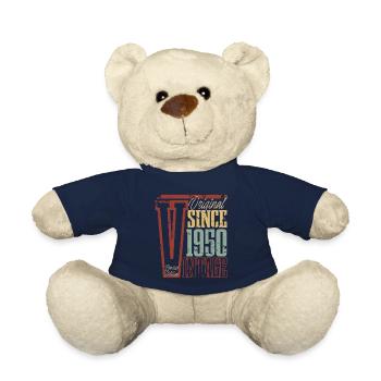 1950 Geburtstag Geburtsjahr Baujahr Vintage Retro - Teddy - French Navy - Vorne
