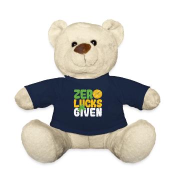Zero luck given funny Saint Patrick's Day - Teddy Bear - french navy - Front