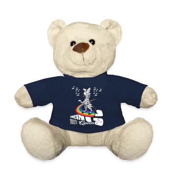 Danser Zèbre Danser Danser Arc-en-ciel « danser » - Nounours - bleu marine - Devant
