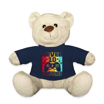 10 Years Birthday Shirt Gamer 10. - Teddy Bear - french navy - Front