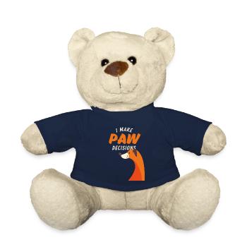 Ich treffe Pfotenentscheidungen, ich treffe schlechte Entscheidungen Hundeliebhaber - Teddy - French Navy - Vorne