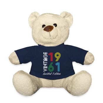 Vintage 1961 Vintage Geburtstag Retro Vintage - Teddy - French Navy - Vorne