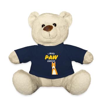 Ich treffe Pfotenentscheidungen, ich treffe schlechte Entscheidungen Hundeliebhaber - Teddy - French Navy - Vorne