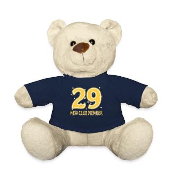 BIRTHDAY 29 - Teddy Bear - french navy - Front