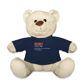 Secret Noun Funny humor quote - Teddy Bear - french navy - Front