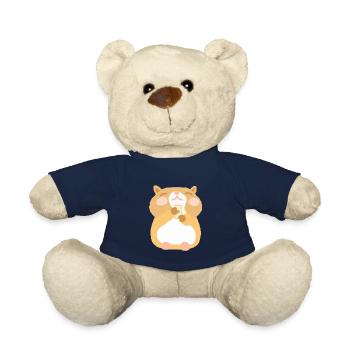 Süßer Hamster isst Keks - Teddy - French Navy - Vorne