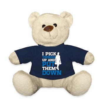 Je ramasse des choses et je les dépose 8 - Nounours - bleu marine - Devant