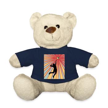 Volleyball Retro Volleyballspieler - Teddy - French Navy - Vorne