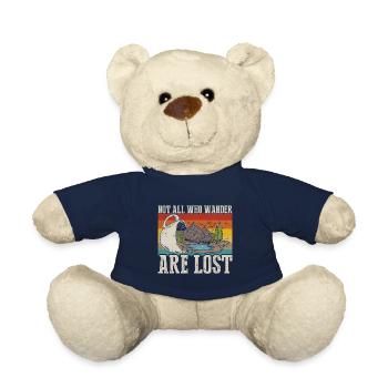 Not all who wander around are lost - Teddy Bear - french navy - Front