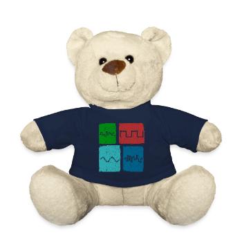 Synthesizer Waveforms Music Synthesizers - Teddy Bear - french navy - Front
