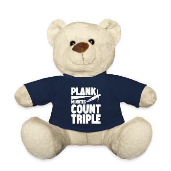 Plank Minutes Count Triple 4 - Teddy - French Navy - Vorne